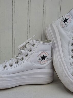 Converse Chuck Taylor All Star Move Platform High Top Sneakers White Women's 8.5